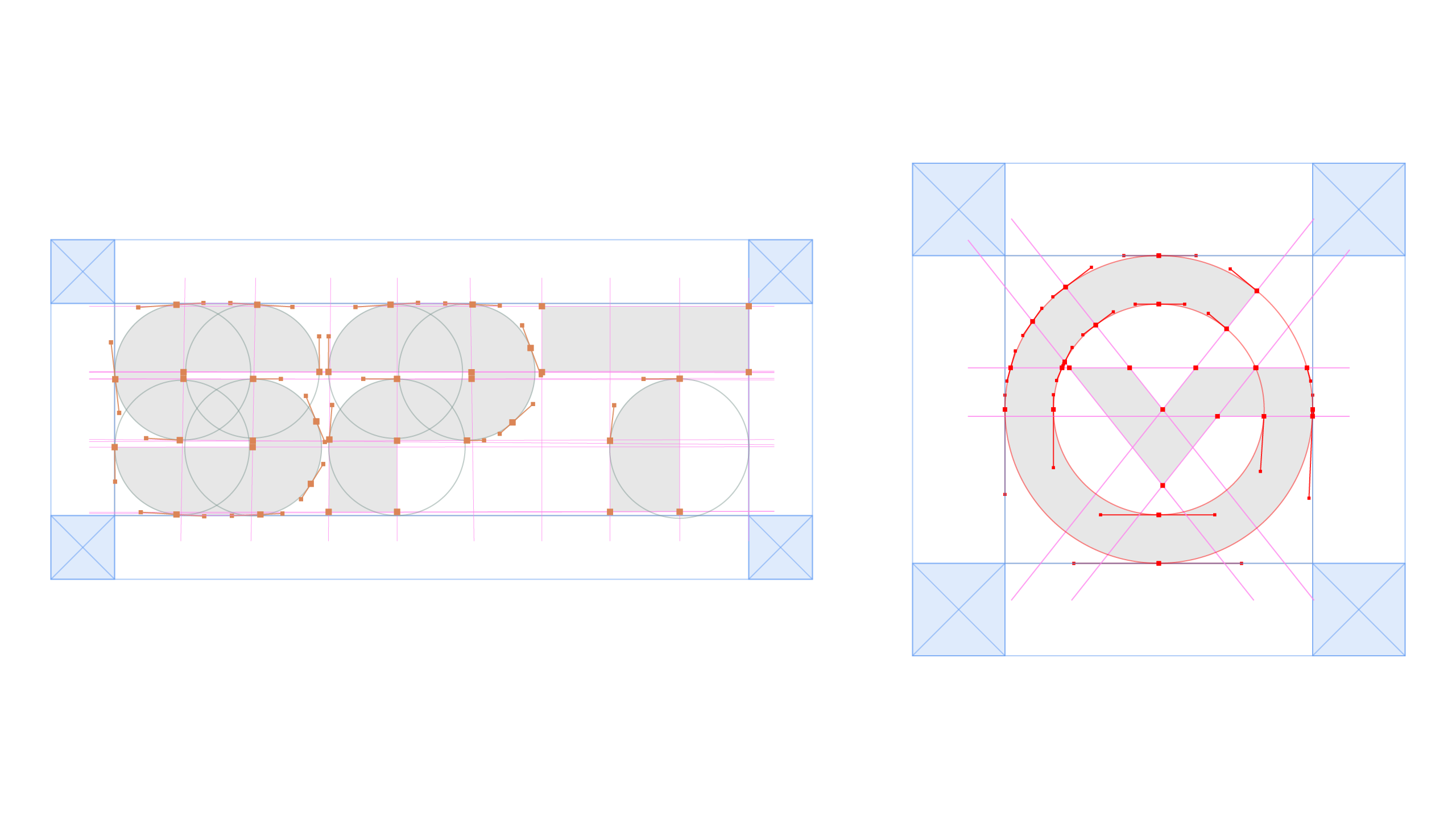 GRIDVECTA Logo Grid and Layout